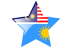 Royal Malaysian Air Force Flag Star Icon flag
