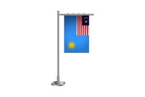 3d Royal Malaysian Air Force Standing Flag flag