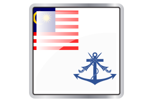 Royal Malaysian Navy Flag Square icon flag