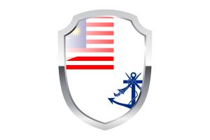 Royal Malaysian Navy Shield Logo flag