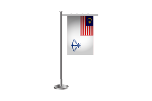 3d Royal Malaysian Navy Standing Flag flag