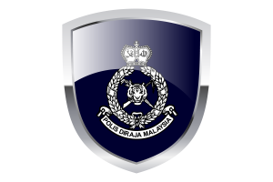 National Flag of Royal Malaysian Police Clipart flag