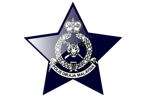Royal Malaysian Police Flag Star Icon flag