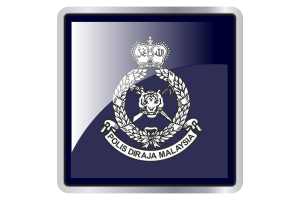 Royal Malaysian Police Flag Square icon flag