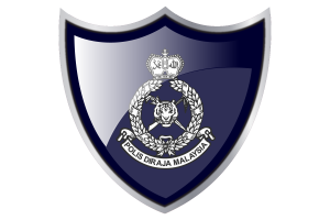 Shield with Flag of Royal Malaysian Police flag