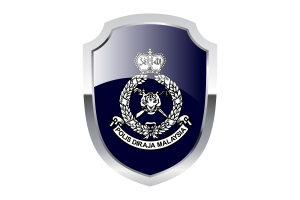 Royal Malaysian Police Shield Logo flag