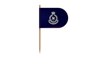 Royal Malaysian Police Flag for Desk, Table flag
