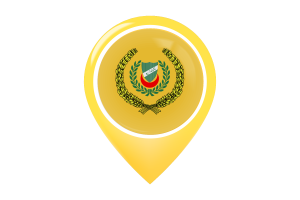 Sultan of Kedah Flag Map Pin Icon flag