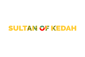 Sultan of Kedah Text Art flag