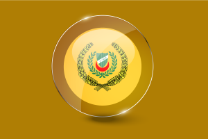Sultan of Kedah Flag Glossy Round Button flag
