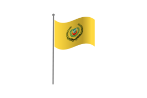 Waving Flag of Sultan of Kedah flag