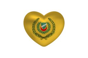 Love of Sultan of Kedah Heart Shape flag