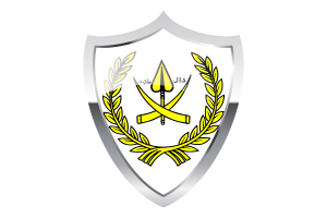 Sultan of Pahang Flag with Medieval Heater Shield flag