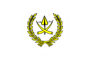 Sultan of Pahang Flag Hexagon Shape flag