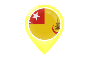 Sultan of Selangor Flag Map Pin Icon flag