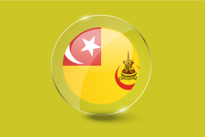 Sultan of Selangor Flag Glossy Round Button flag