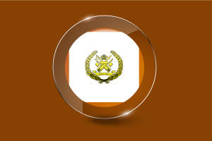 Sultan of Terengganu Flag Glossy Round Button flag