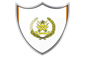 Shield with Flag of Sultan of Terengganu flag