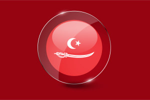 Aceh Sultanate Flag Glossy Round Button flag