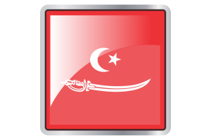 Aceh Sultanate Flag Square icon flag