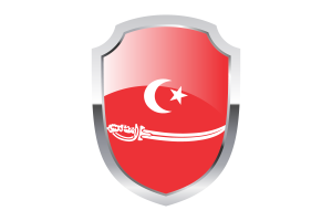 Aceh Sultanate Shield Logo flag