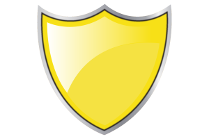 Shield with Flag of Bruneian Sultanate flag
