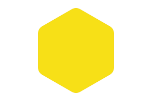 Bruneian Sultanate Flag Rounded Hexagon Shape flag