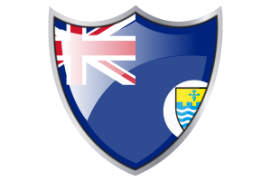 Shield with Flag of Crown Colony of Penang flag