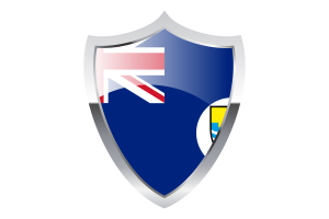 Crown Colony of Penang Flag with Medieval Heater Shield flag