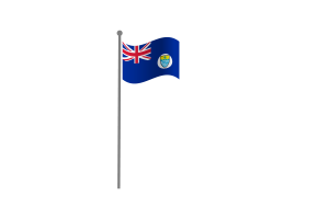 Waving Flag of Crown Colony of Penang flag
