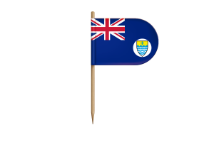 Crown Colony of Penang Flag for Desk, Table flag
