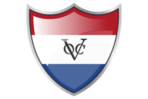 Shield with Flag of Dutch Malacca flag