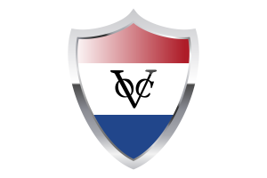 Dutch Malacca Flag with Medieval Heater Shield flag