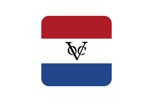 Dutch Malacca Flag Square Rounded Shape flag