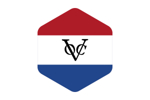 Dutch Malacca Flag Rounded Hexagon Shape flag