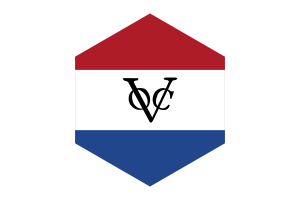Dutch Malacca Flag Hexagon Shape flag