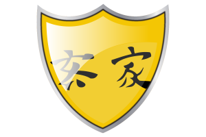 Escudo com a Bandeira da República de Lanfang flag