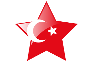 Ottoman Empire Flag Star Icon flag