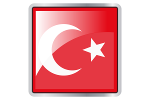 Ottoman Empire Flag Square icon flag