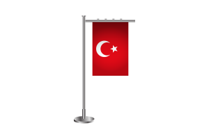Ottoman Empire Standing Flag flag