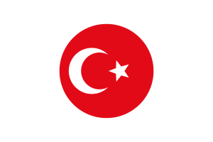 Ottoman Empire Flag Circle Vector Free flag