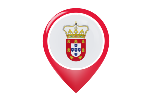 Portuguese Malacca Flag Map Pin Icon flag