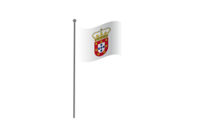 Waving Flag of Portuguese Malacca flag