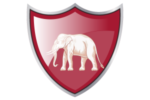 Shield with Flag of Siamese sovereignty flag