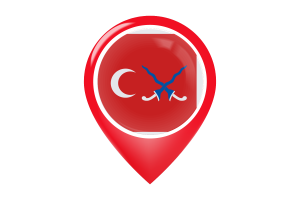 Sultanate of Mataram Flag Map Pin Icon flag