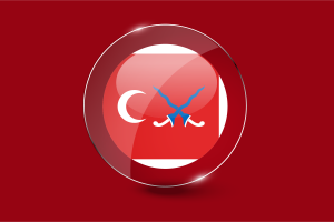 Sultanate of Mataram Flag Glossy Round Button flag