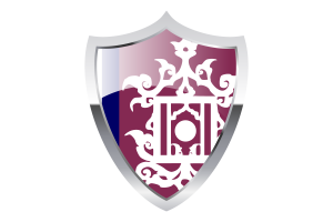 Sultanate of Sulu Flag with Medieval Heater Shield flag