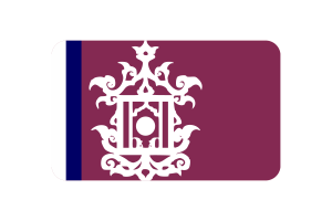 Sultanate of Sulu Flag Rounded Rectangle Vector Illustration flag