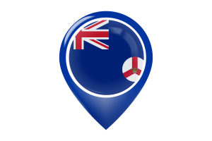 Colony of Singapore Flag Map Pin Icon flag