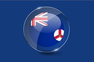 Colony of Singapore Flag Glossy Round Button flag